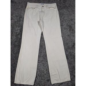 Vintage Calvin Klein Jeans Womens 34 White Cream Bootcut 90s Y2K Hong Kong 34x31